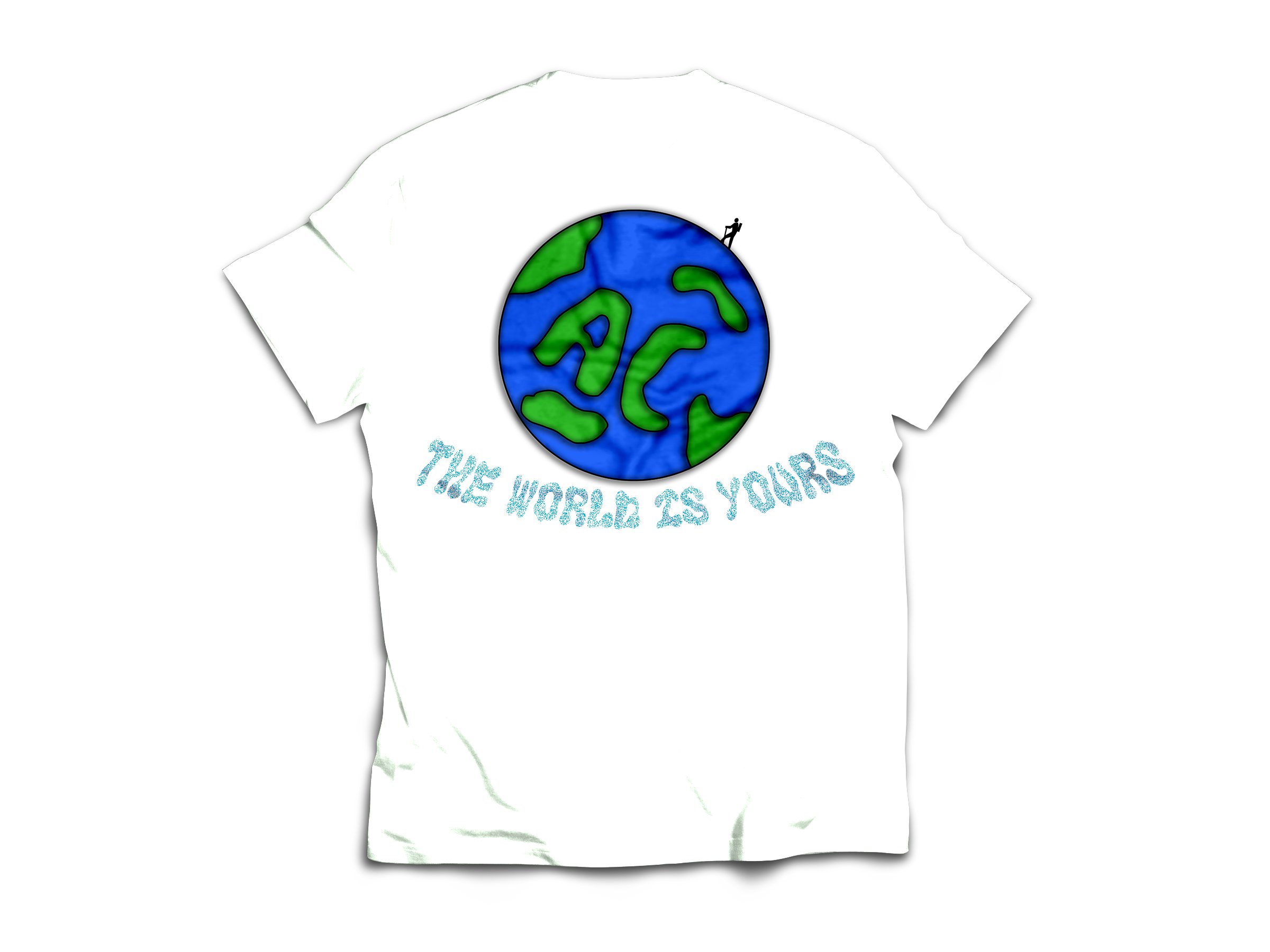 WHITE WRLD IS URS TEE