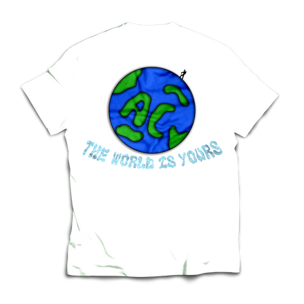 WHITE WRLD IS URS TEE