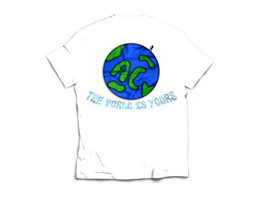 WHITE WRLD IS URS TEE