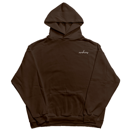 NO DRAWSTRINGS MOCHA ORIGIN HOODIE